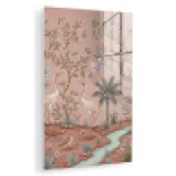 Nostalgisch - Reigers - Roze plexiglas 5mm klein -zzzproduct_nieuw