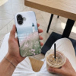 Vuurtoren - Klif - Zee - Bloemen Toughcase MagSafe Apple iPhone 17 klein -Sfeer1M