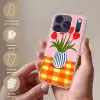 Tulpen - Roze - Vaas Telefoonhoesje iPhone 17 Pro klein -sfeer3_NL