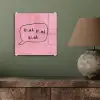 Tekstwolkje - BLAH BLAH BLAH - Roze plexiglas 5mm klein -sfeer3