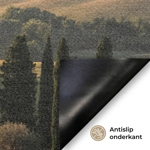 Toscaans - Landschap - Heuvels Deurmat klein -antislip_NL
