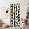 Botanisch - Dessin - Zwart - Beige deurposter klein 289 -sfeer6