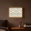 Diagonaal - Golven - Crème Light Box met batterij (Wandlamp) middel 907 -sfeer4