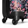 Tropisch vlinder patroon roze blauw NBS - Handbagage koffer - Kinderen Unisex middel -wiel