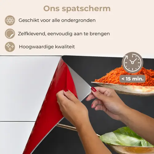 Zwevende Smaakaccenten keuken achterwand spatscherm klein -spatscherm_NL