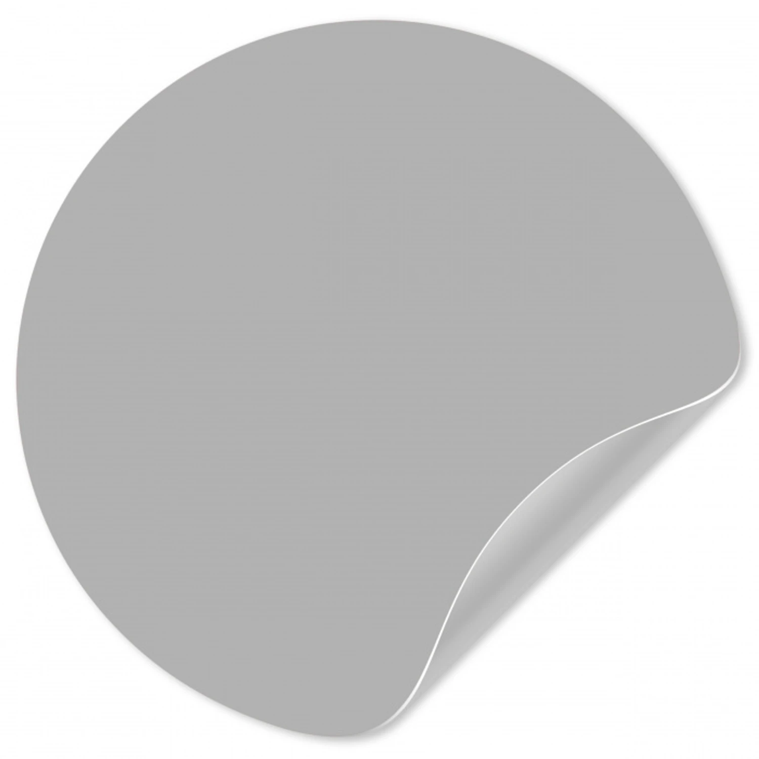 Grijs - Effen print Wandcirkel behangsticker klein 186 -3d