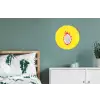 Illustratie - Drakenvrucht - Kleurrijk Wandcirkel aluminium klein -slaapkamer