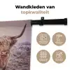 Schotse hooglanders - Licht - Lucht - Natuur Wandkleed katoen klein -sfeer2