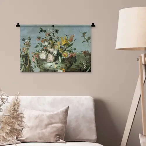 Bloemen - Oude Meesters - Olieverf Wandkleed katoen klein -sfeer4
