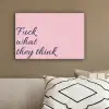 Fuck what they think - Roze - Minimalistisch canvas 2cm klein -sfeer3