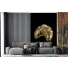 Croissant - Brood - Goud - Zwart fotobehang vinyl groot -bank