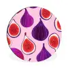 Vijgen - Roze - Paars Wandcirkel aluminium klein -3d