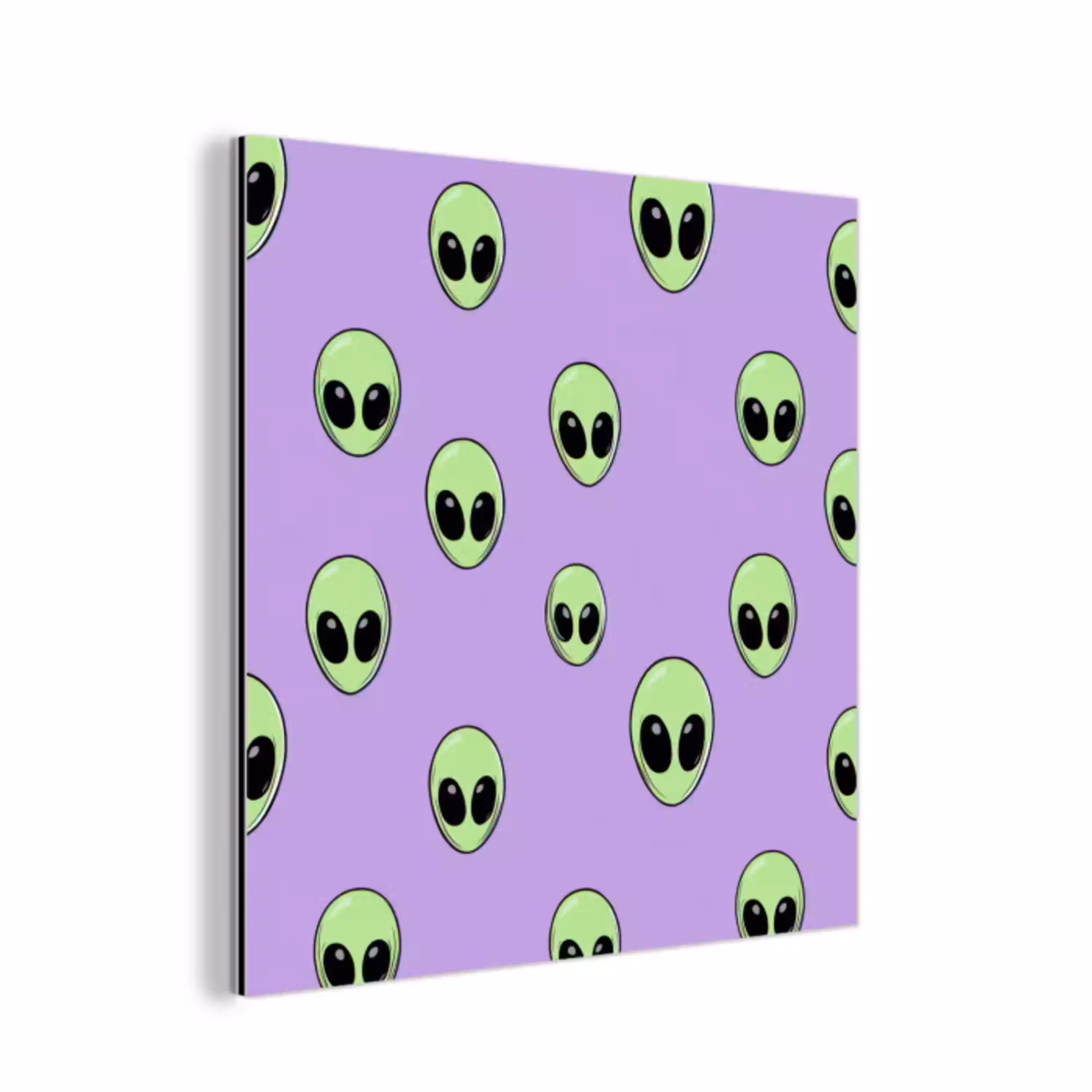 Alien - Retro - Lila aluminium wit klein 46 -3d