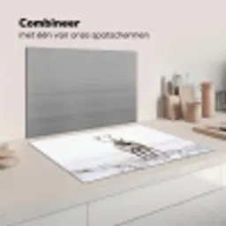 Rendier - Gewei - Sneeuw - Winter Inductie beschermer vinyl 3mm klein -wsfeer7_website
