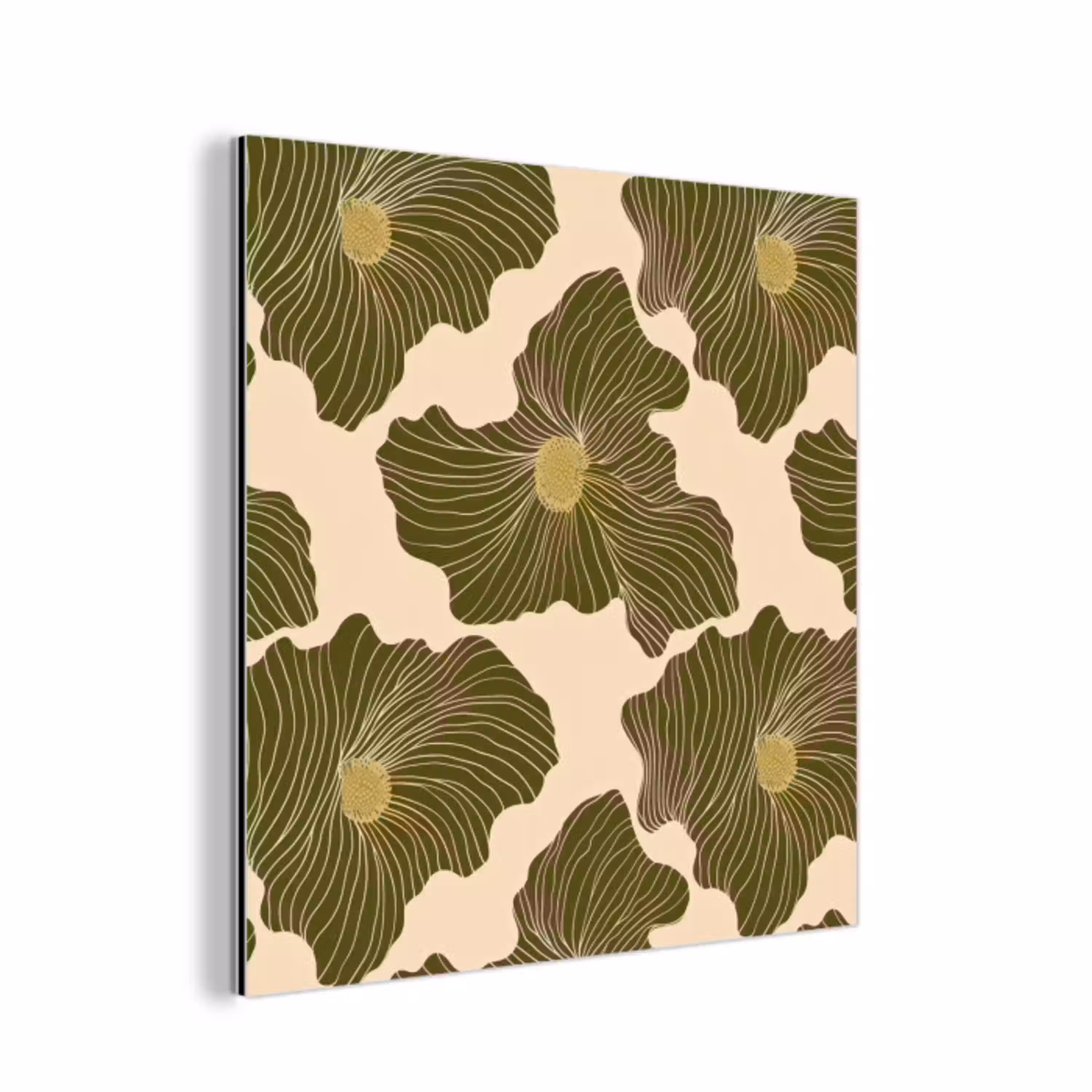 Modern - Abstract - Groen aluminium wit klein 46 -3d