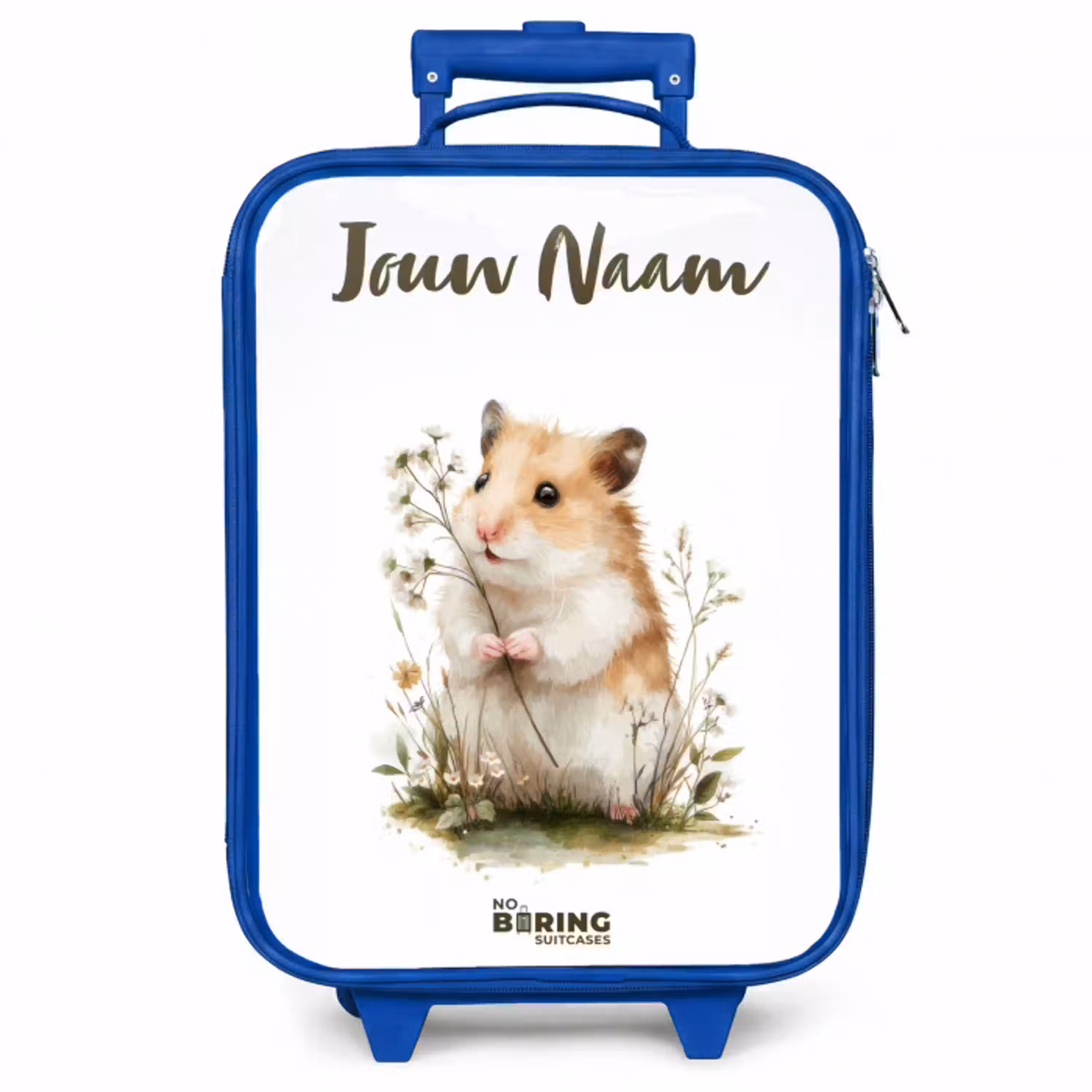 Dier - Natuur - Hamster Kinderkoffer - Blauw klein -zzz_website3d
