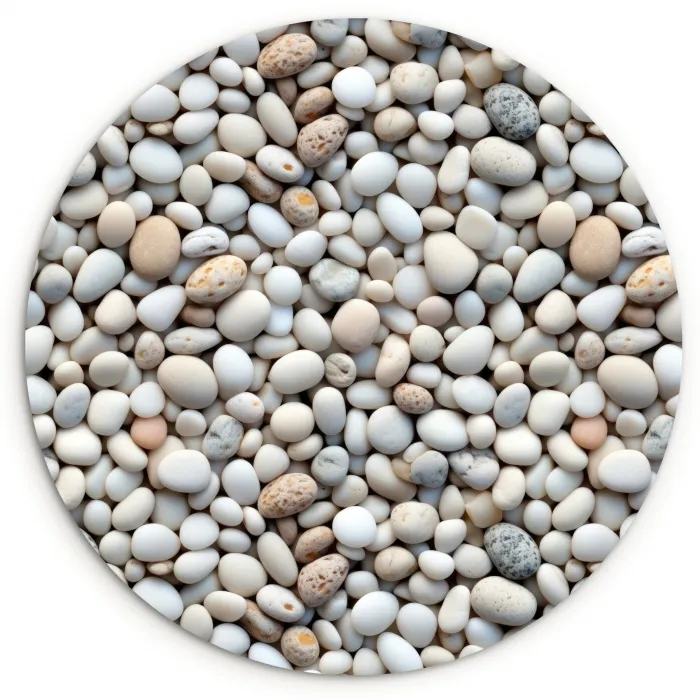 Zomer - Lichte - Kiezels Wandcirkel kunststof plaat 5mm dik klein 188 -3d