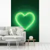 Neon - Groen - Licht fotobehang vinyl groot -woonkamer