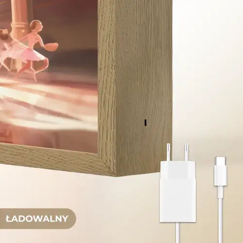 Ballerina - Meisjes - Roze - Kinderen Light Box met batterij (Wandlamp kind) middel -USP_websiteoplaadbaarNL