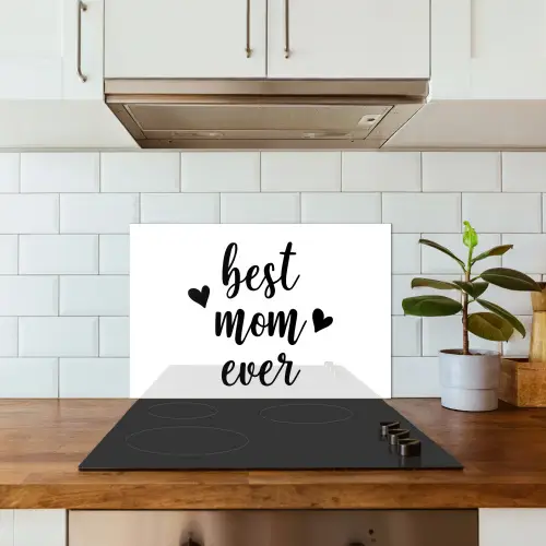 Quotes - Moederdag - Cadeau keuken achterwand spatscherm klein -sfeer2