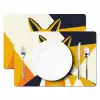 Vos - Oranje - Abstract - Driehoeken Placemat vinyl groot -zzsfeer2_Kitchenyeah-website