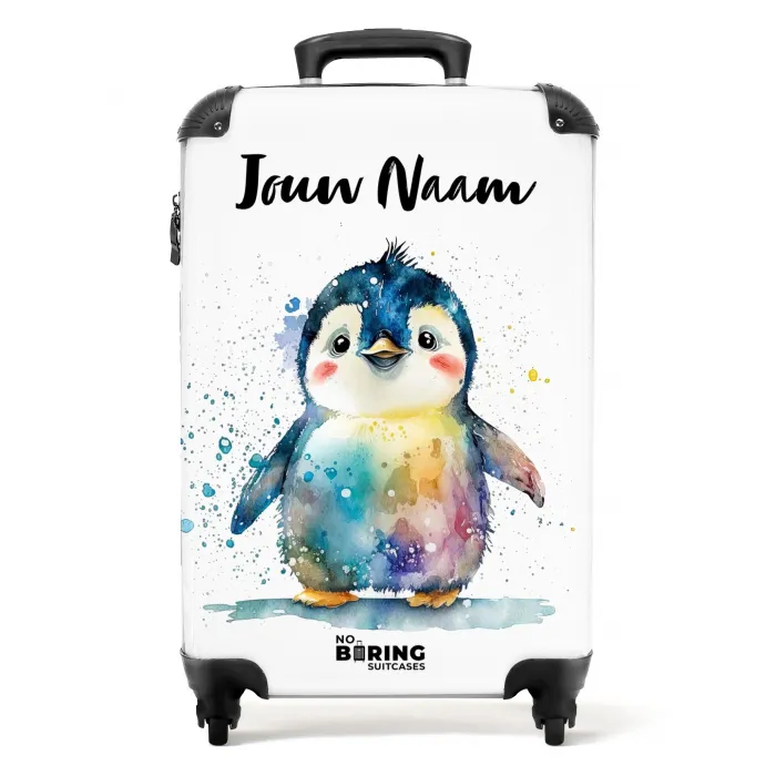 Picasso pinguïn NBS - Handbagage koffer - Kinderen Unisex middel -productfoto_recht