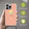 Waterijsje - Pasteltinten - Minimalistisch Hoesje iPhone 16 Pro Max met koord klein -sfeer2_NL