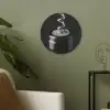 Kurkentrekker - Wijn - Zwart - Wit Akoestische PET Vilt - Rond klein -sfeer2