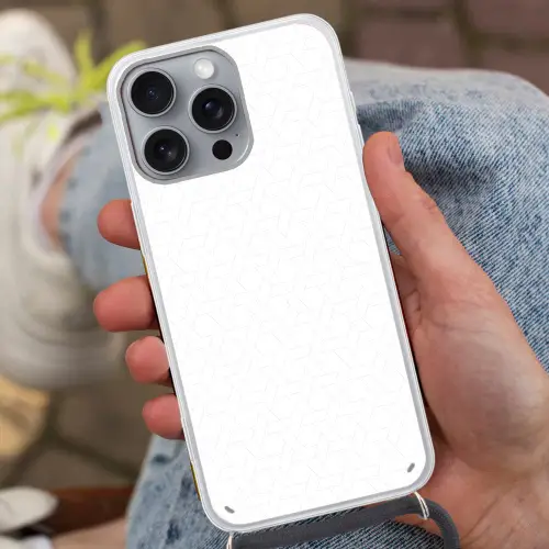Grafisch - Patroon - Modern - Fijnstijl Hoesje iPhone 16 Pro Max met koord klein 804 -sfeer3