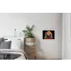 Graffiti - Wasbeer - Jas - Zwart textielposter latten blank klein -woonkamer
