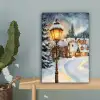 Kerstdorp - Huizen - Sneeuw - Kerst canvas 2cm klein -sfeer4