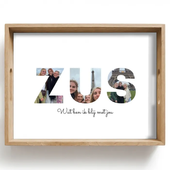 Zus - Lettercollage Dienblad Rechthoek middel -z3d_shopping
