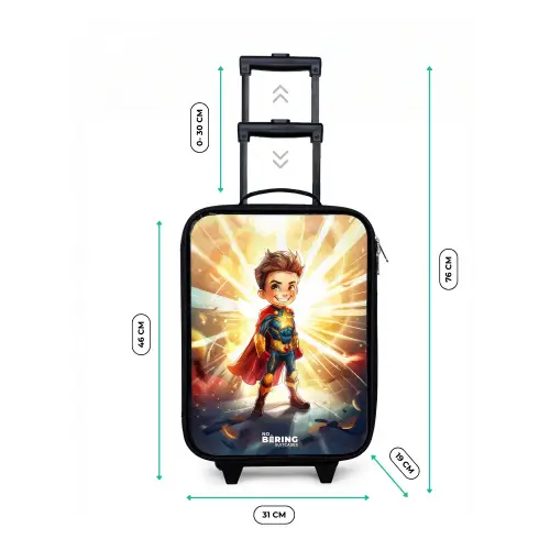 Gerard goldstar Kinderkoffer - Zwart klein -productfoto_formaten