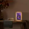 Paars - Viool - Diepte Light Box met kabel (Tafellamp) klein -sfeer4