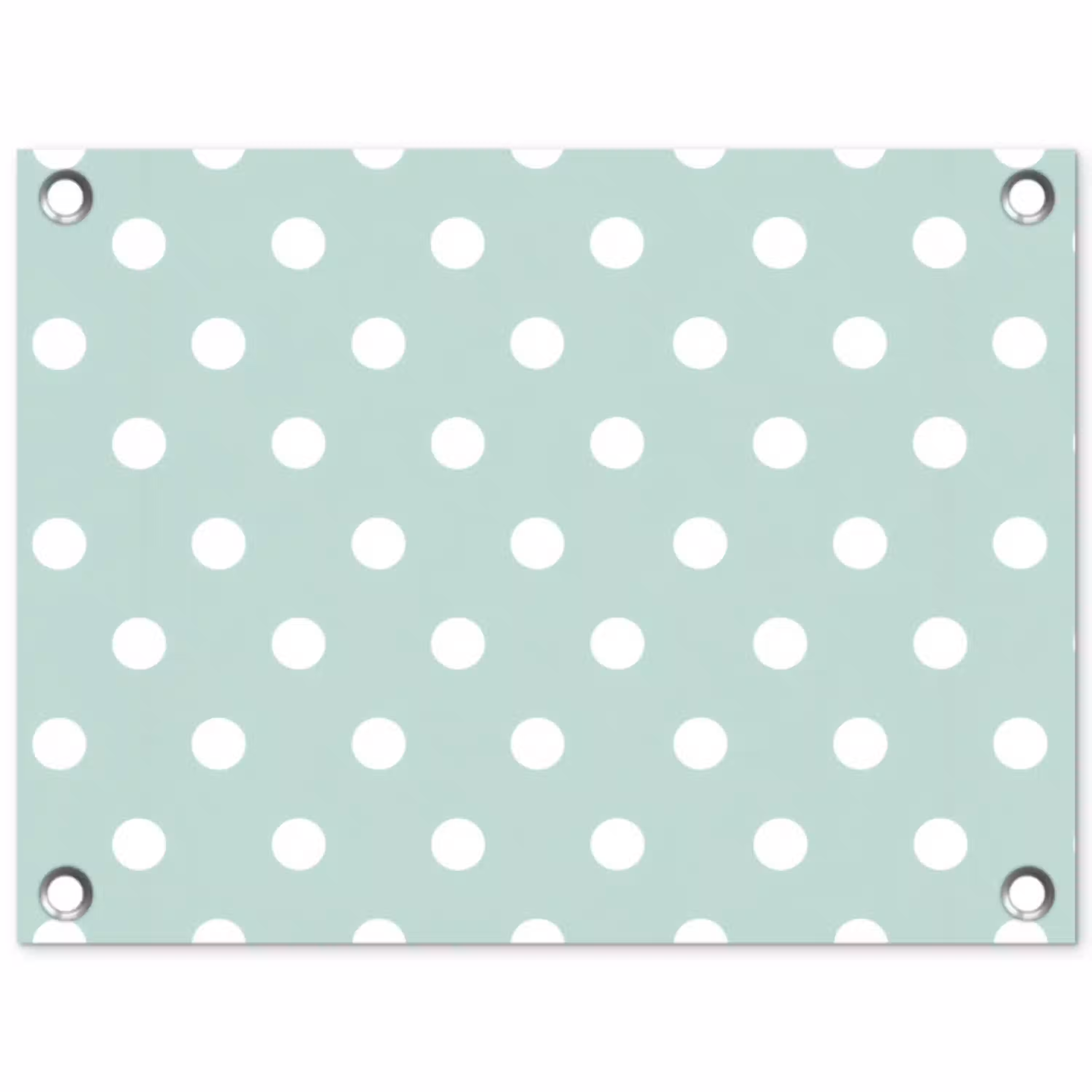 Klassiek - Polka - Groen tuinposter los doek klein 239 -3d