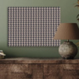 Plaid - Patroon - Ruit - Donkerblauw PET vilt klein 837 -sfeer2