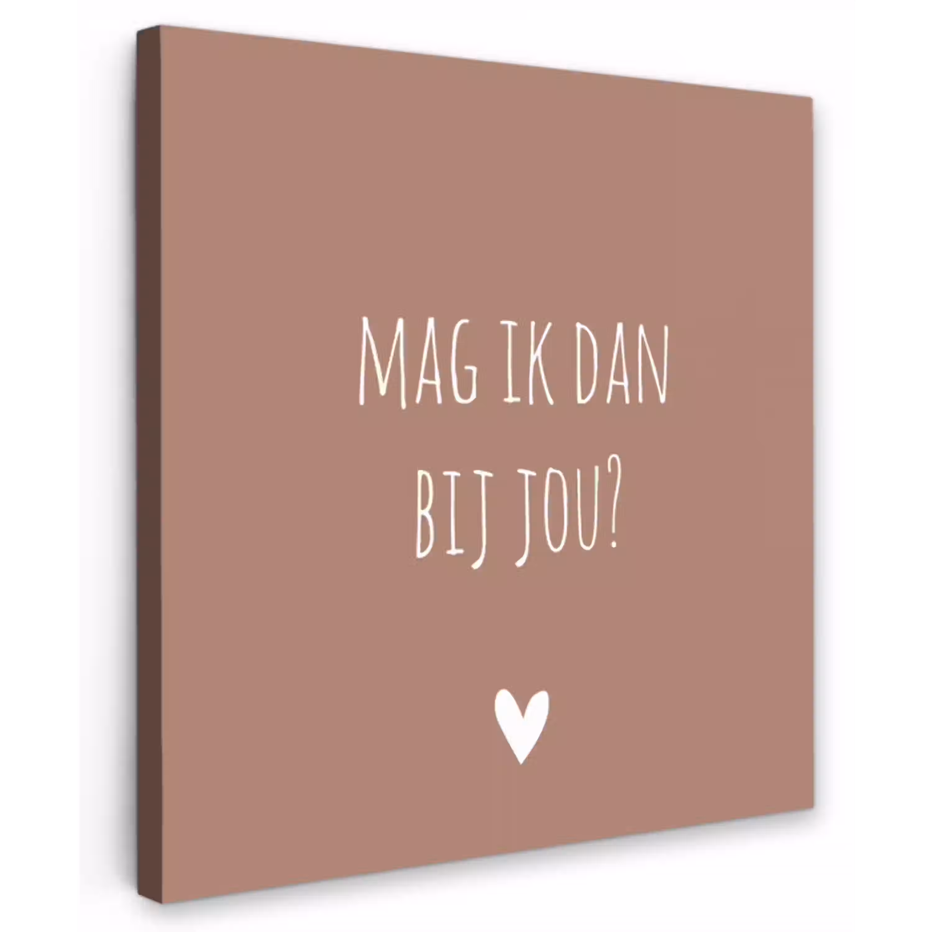 Quotes - Mag ik dan bij jou - Claudia de Breij - Spreuken Tuinposter op houten frame 2 cm dik klein -3d