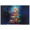 Kerstboom - Kerst - Abstract - Kleurrijk poster papier klein -3d