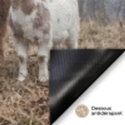 Boerderijdieren - Groep - Mist - Natuur - Rustiek Deurmat klein -antislip_FR