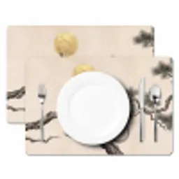 Aap - Maan - Goud Placemat vinyl groot -zzsfeer2_Kitchenyeah-website