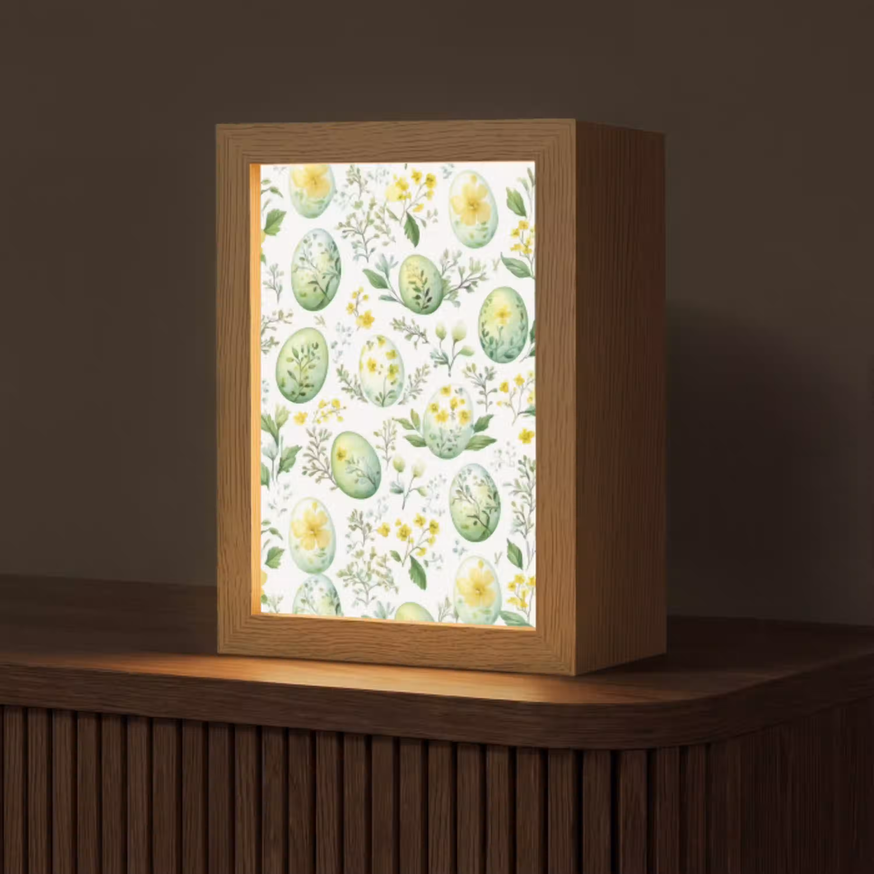Patroon - Groen - Eieren Light Box met kabel (Tafellamp) klein -z3d_website
