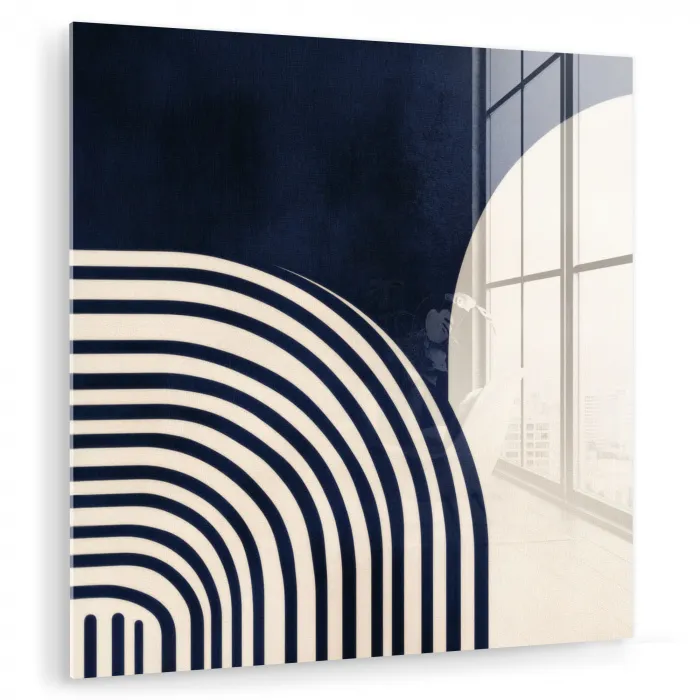 Donkerblauw - Abstract - Lijnen plexiglas 5mm klein -zzzproduct_nieuw
