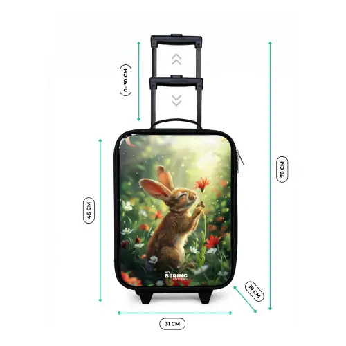 Kasper konijn Kinderkoffer - Zwart klein -productfoto_formaten