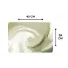 Abstract - Penseelstreken - Golven - Groen Placemat vinyl groot -specs