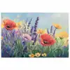 Weide - Bloemen - Kleurrijk poster papier klein -3d