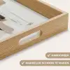Penseelstreken - Balans - Beige - Bruin Dienblad Rechthoek middel -USP_HandgreepNL