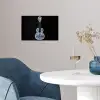 Ukelele - Delfts - Blauw - Muziek poster papier klein -sfeer3