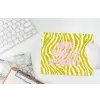 Zebraprint - Priority - Roze muismat rubber klein -witbureau