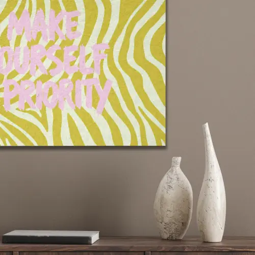 Zebraprint - Priority - Roze PET vilt klein -sfeer6_closeup