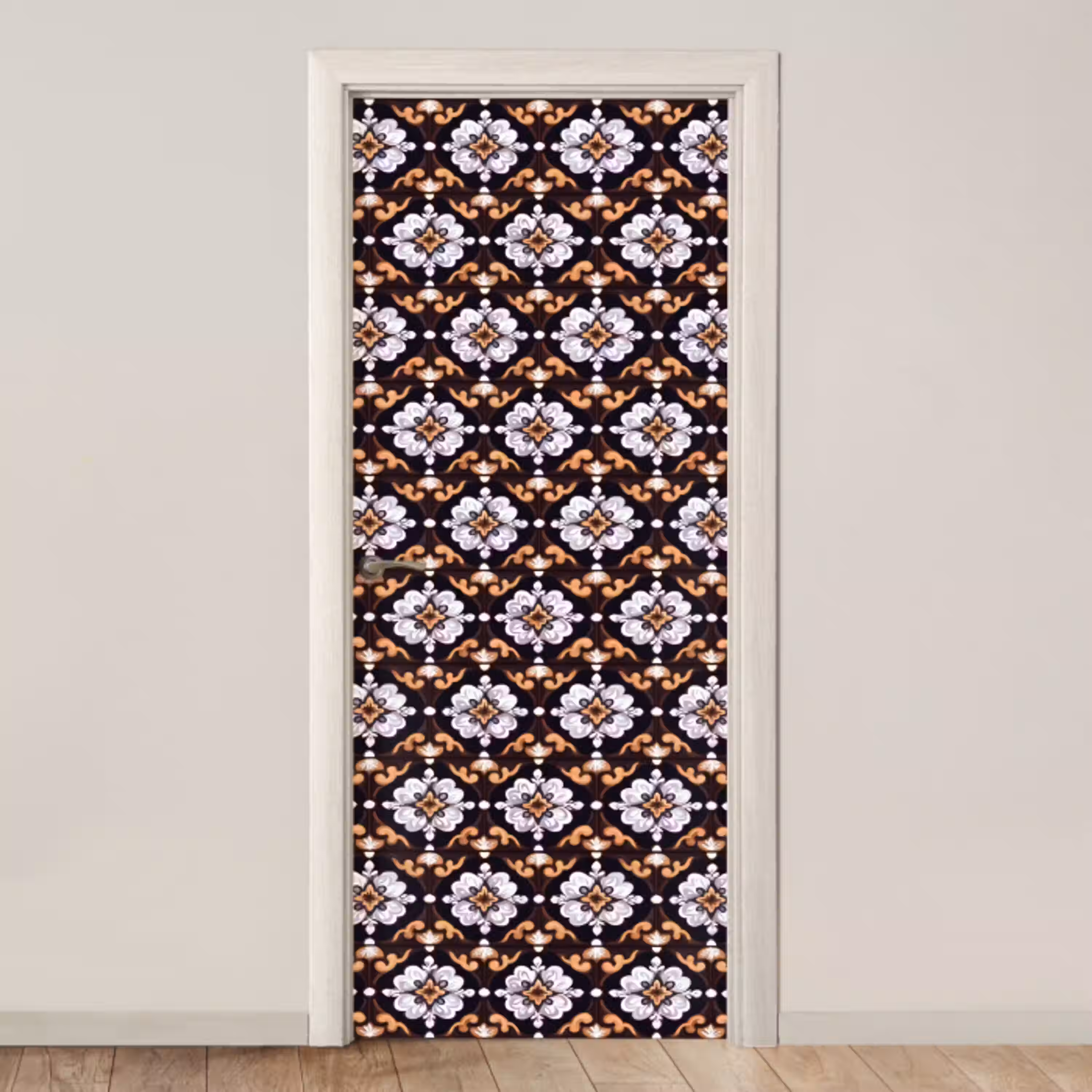 traditioneel - Element - Kleurrijk deurposter klein 289 -3d_beige